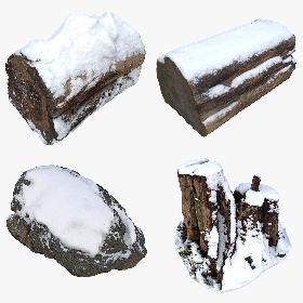 Nature Snow Collection 02 3D model